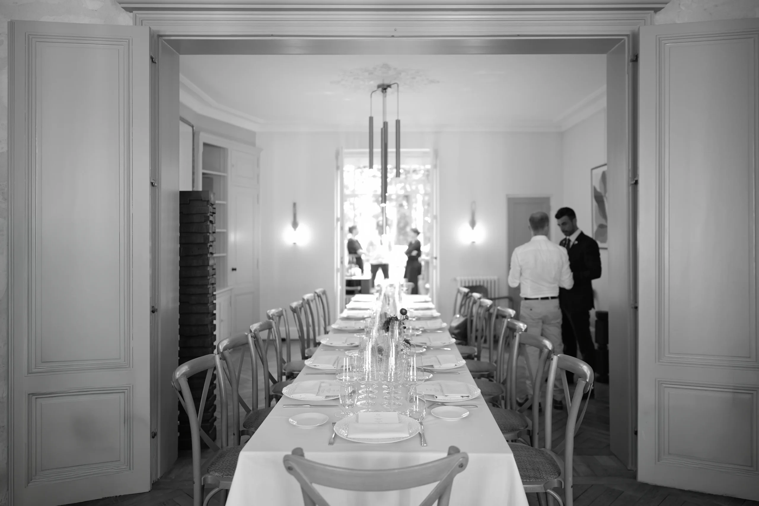 Table dressée pour réception gastronomique - Jean de Malet