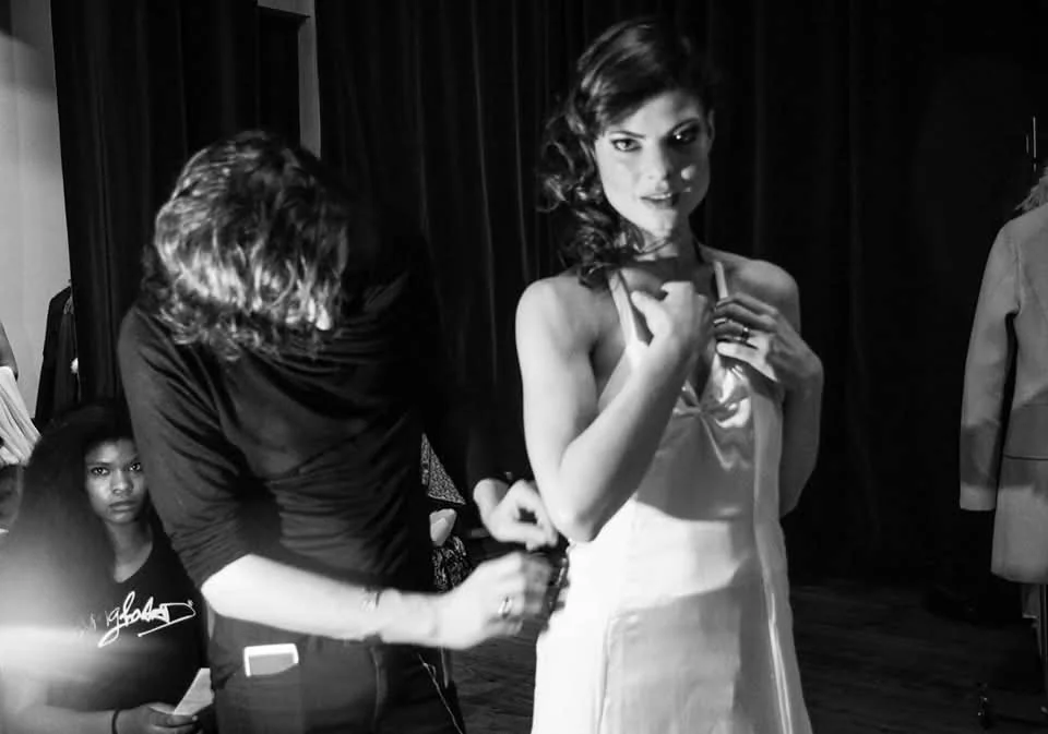 Gown fitting: John Coureau Création