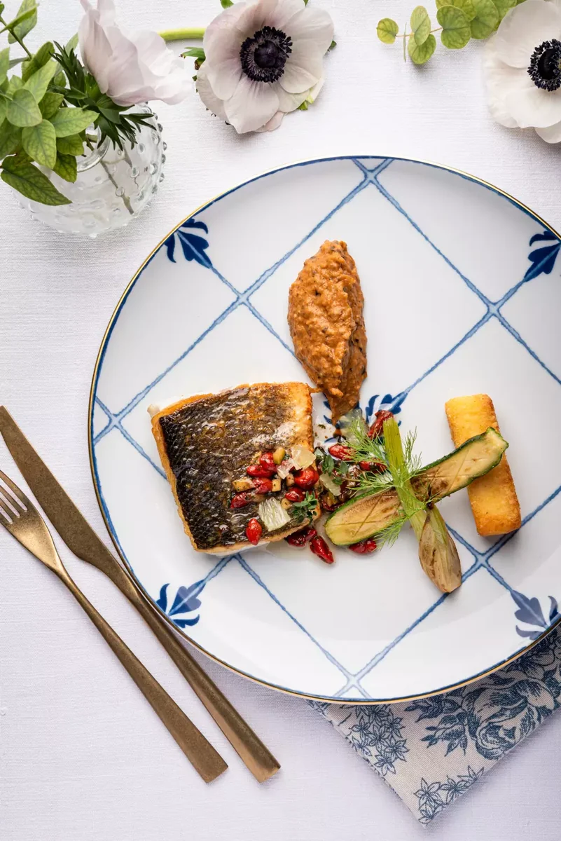 Plated dish: Lacoste Traiteur