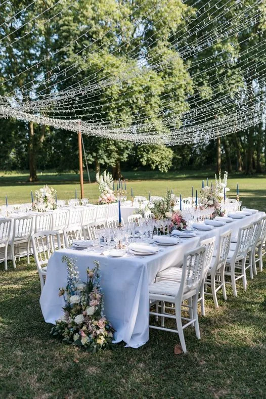 Garden wedding table: Monblanc Traiteur