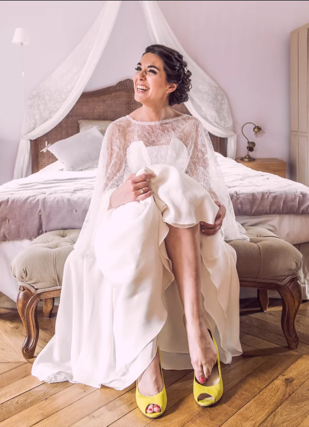 Wedding gown: Odile Léonard
