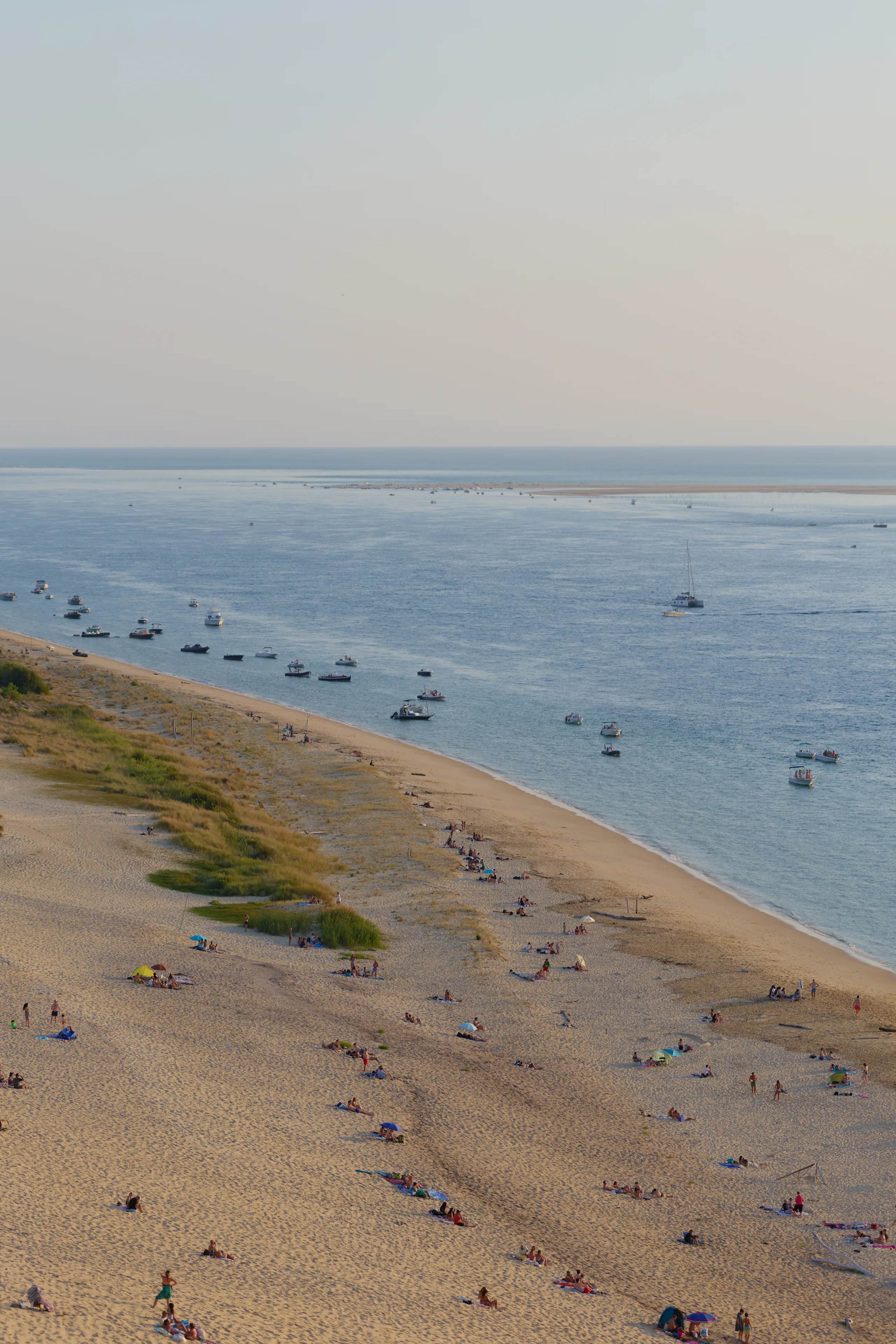 The Dune du Pilat and the bay in late-afternoon light