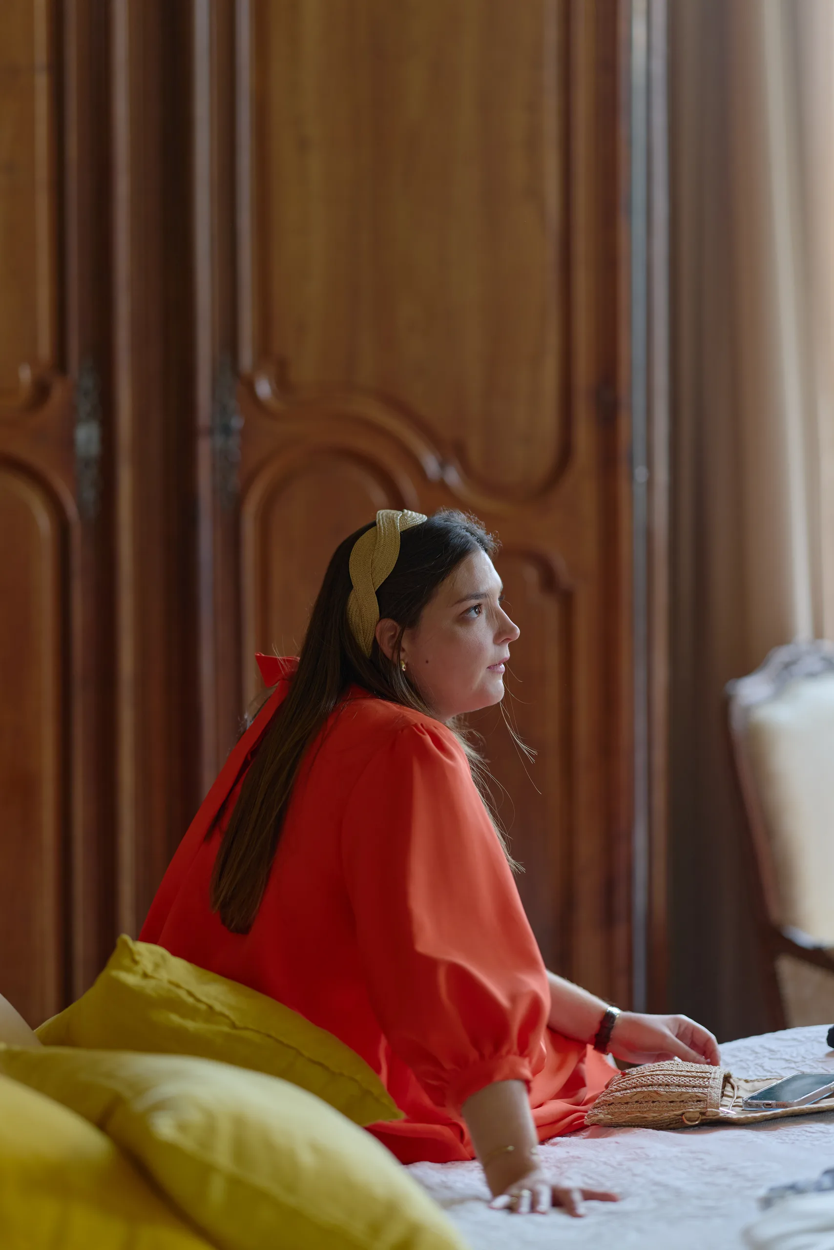 Wedding preparations at Château de la Blérétie