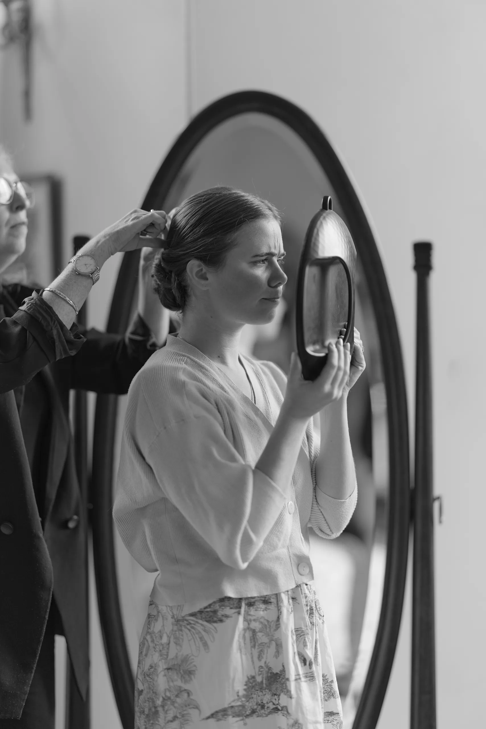 Wedding preparations at Château de la Blérétie