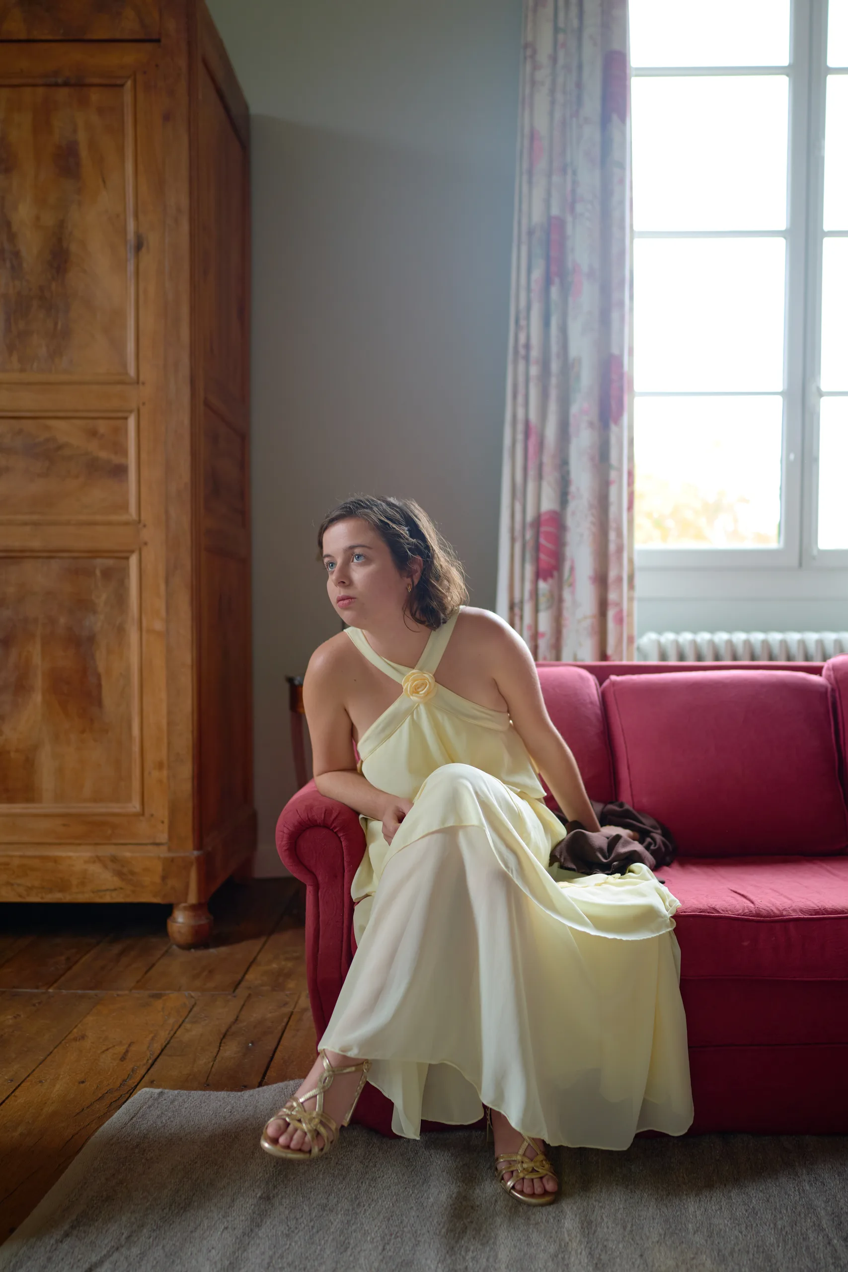 Wedding preparations at Château de la Blérétie