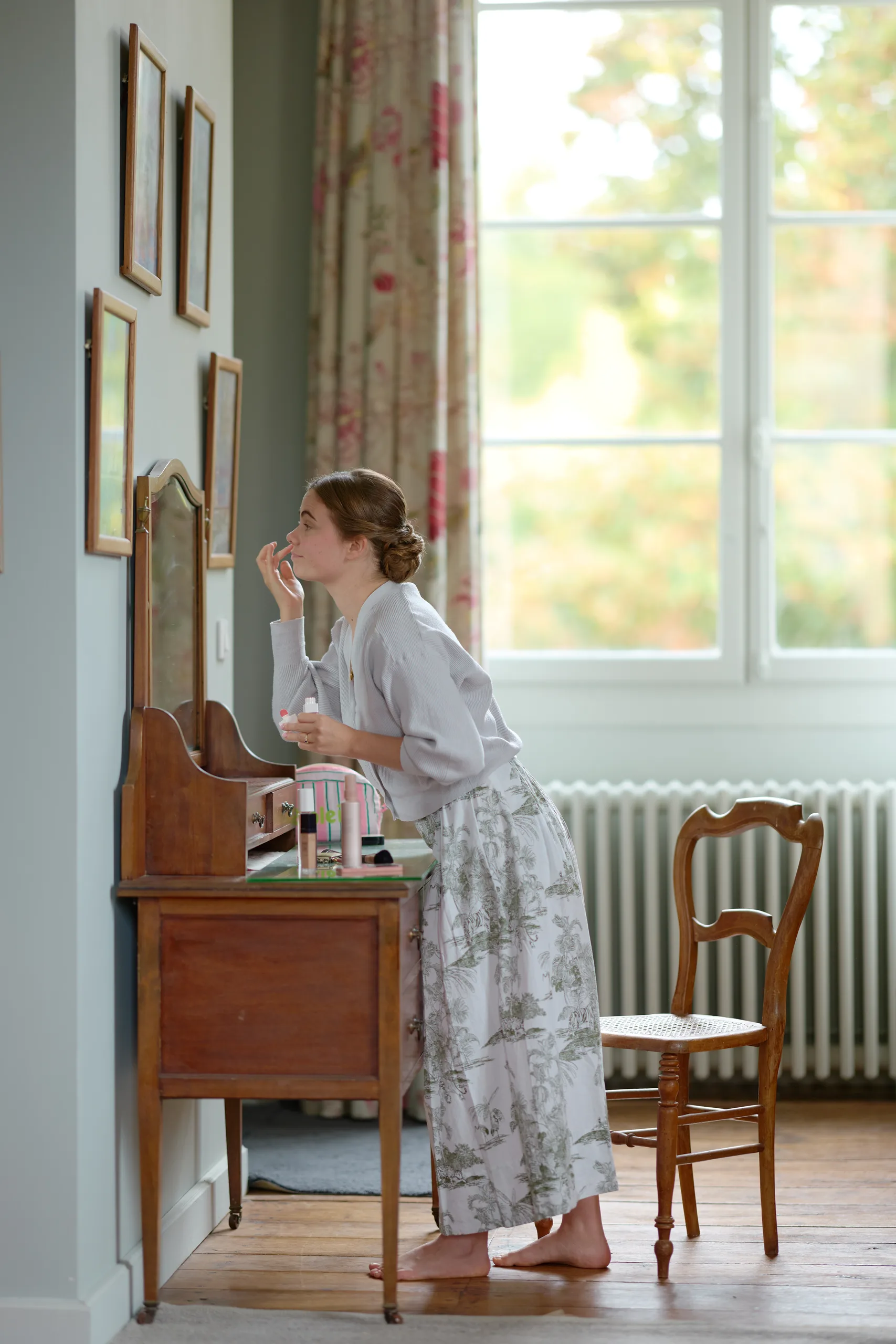 Wedding preparations at Château de la Blérétie