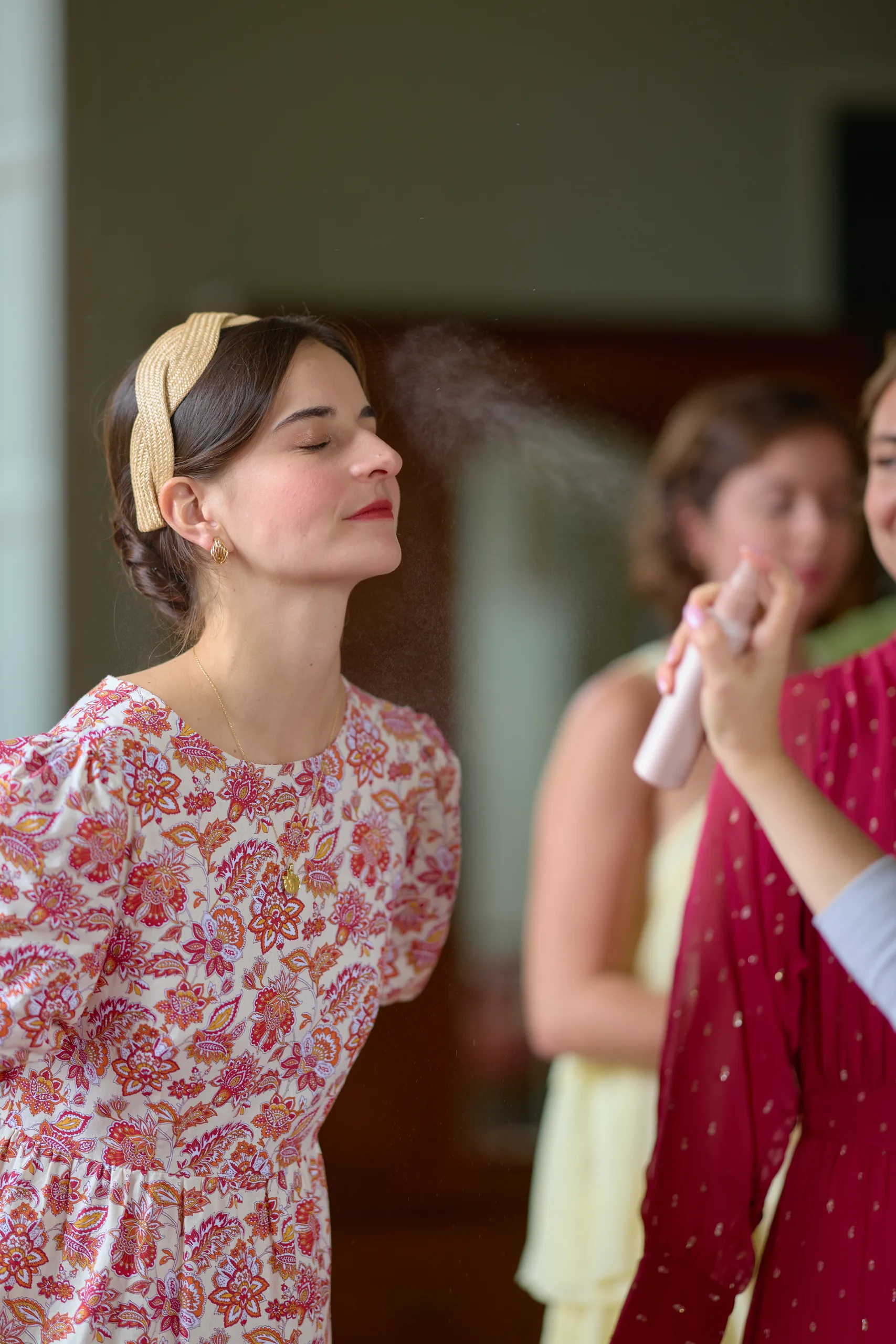 Wedding preparations at Château de la Blérétie