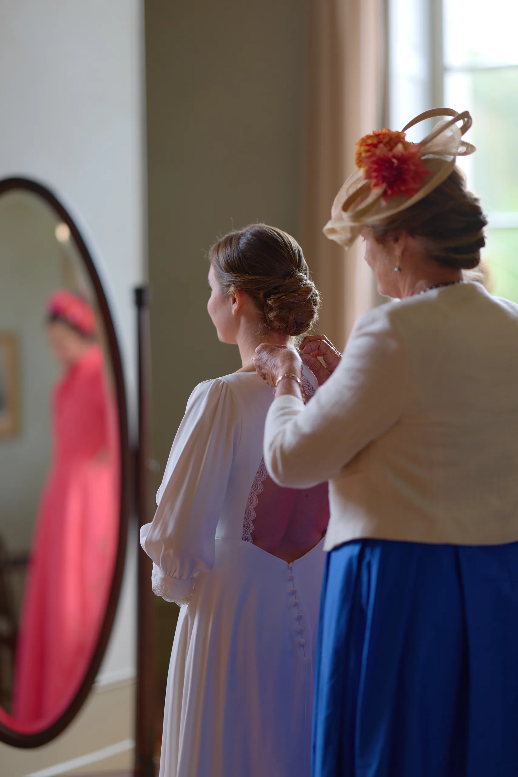 Wedding preparations at Château de la Blérétie