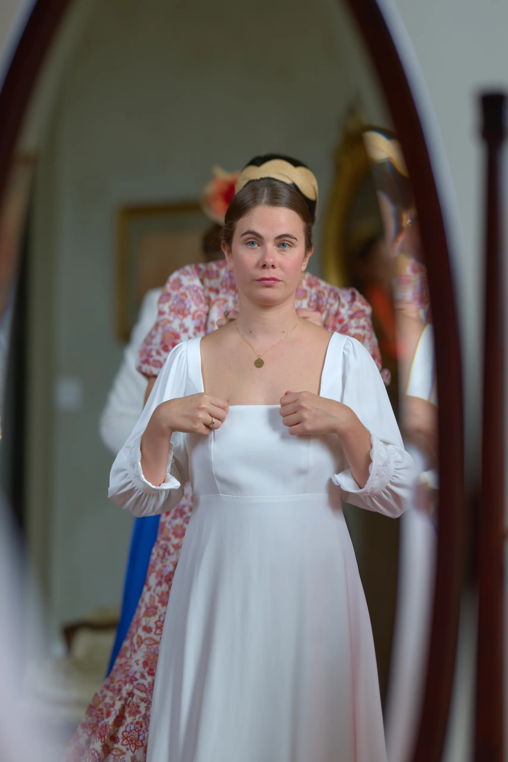 Wedding preparations at Château de la Blérétie