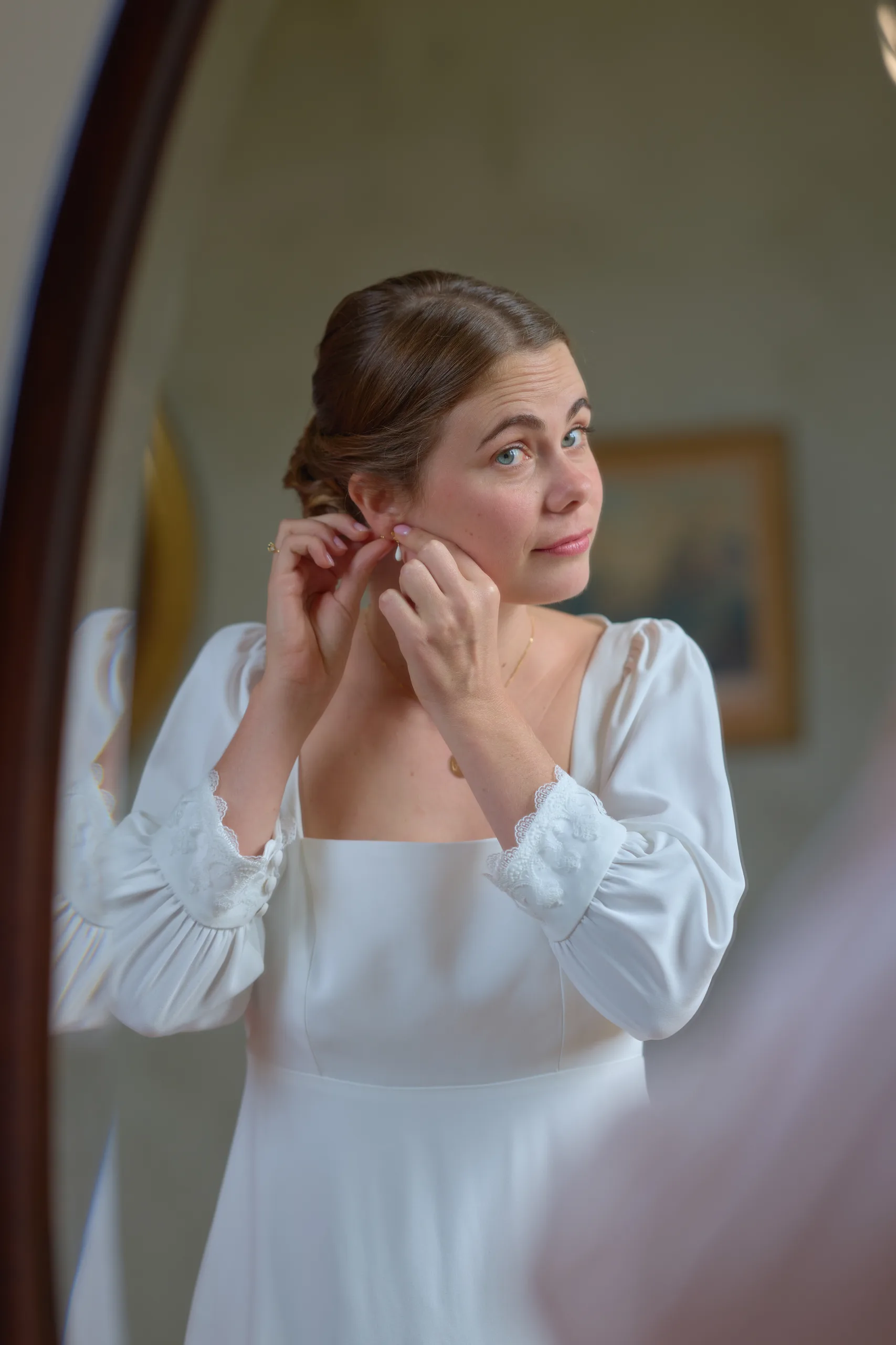 Wedding preparations at Château de la Blérétie