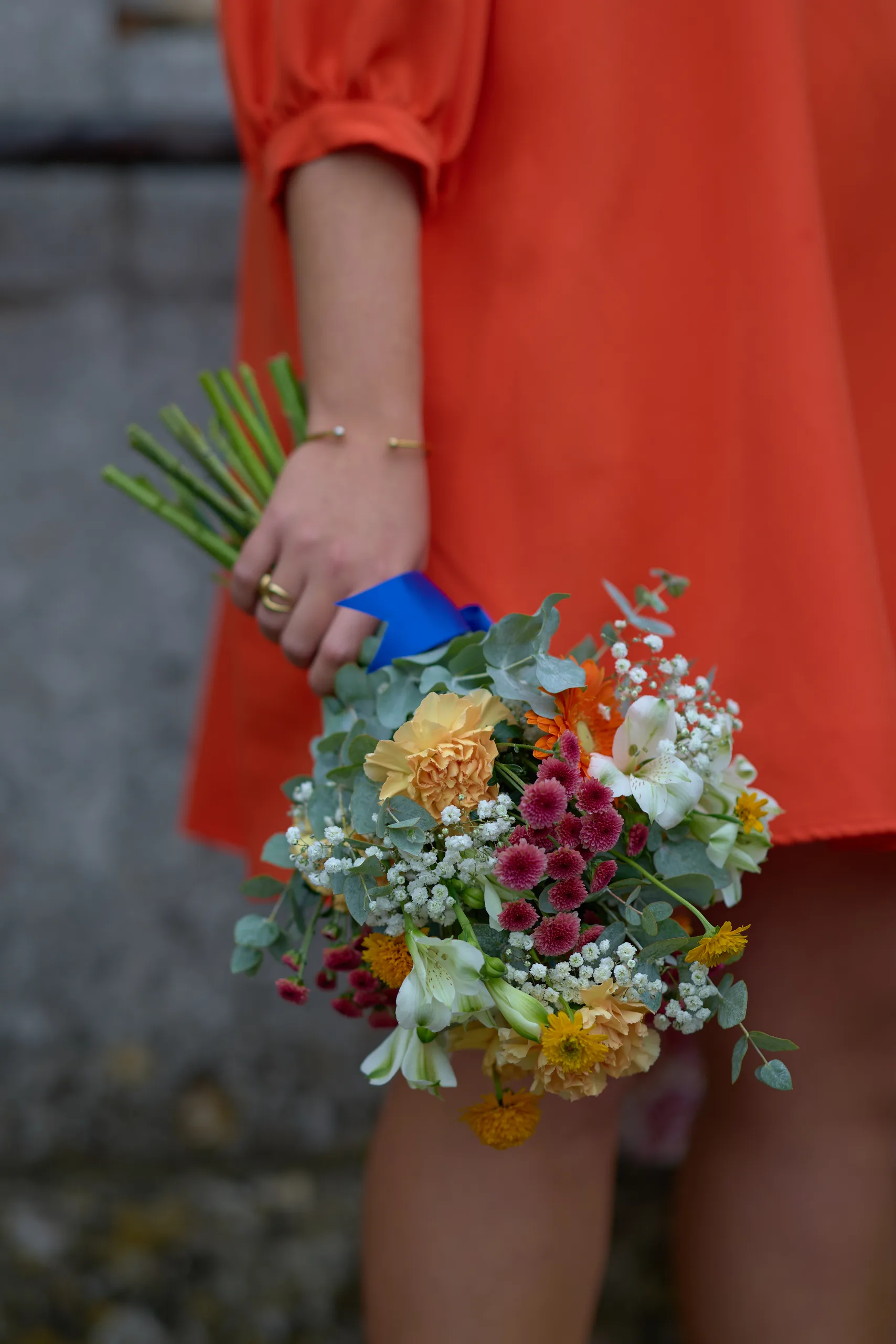Wedding preparations at Château de la Blérétie