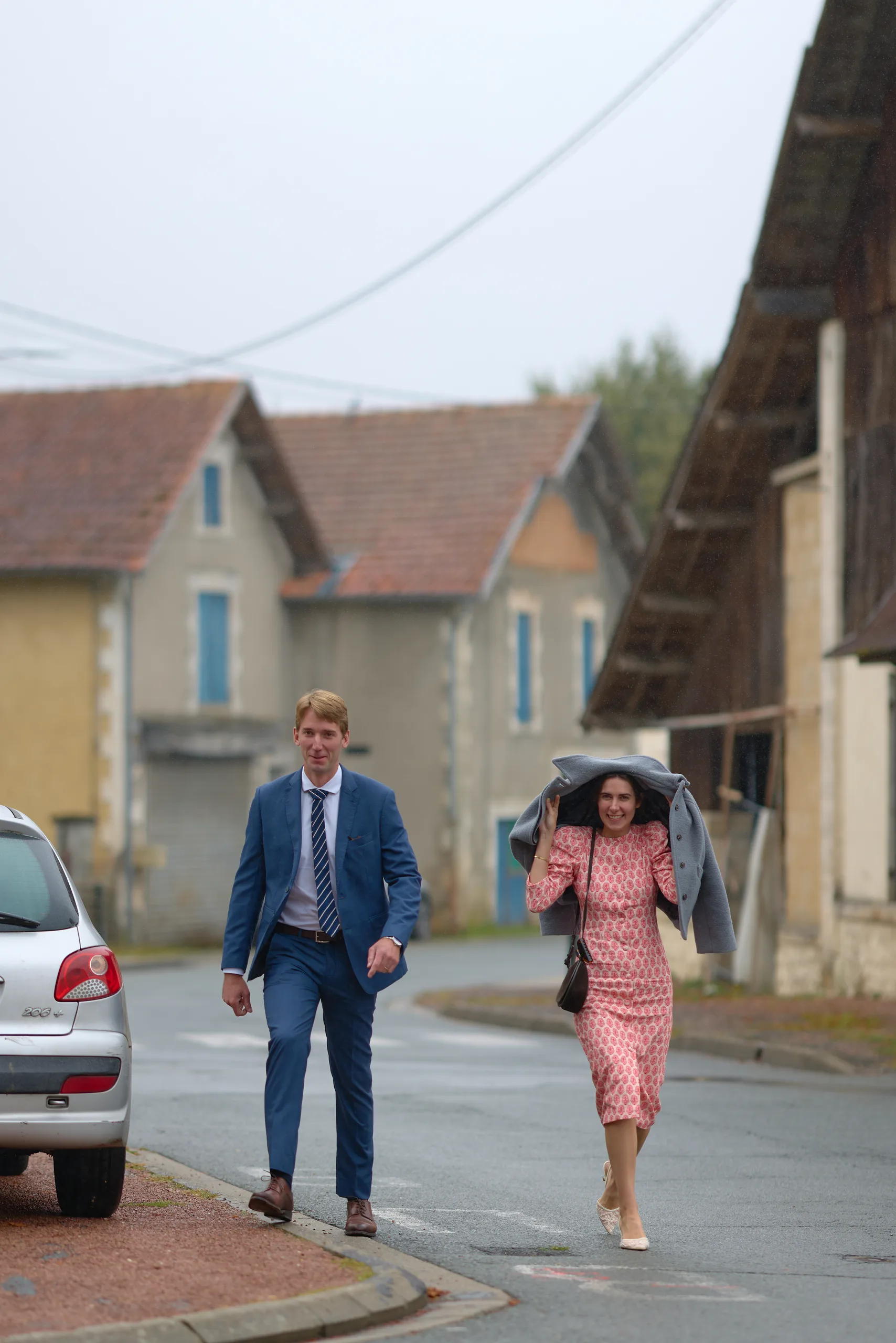 Jade and Luc’s ceremony at Saint-Georges church in Mussidan