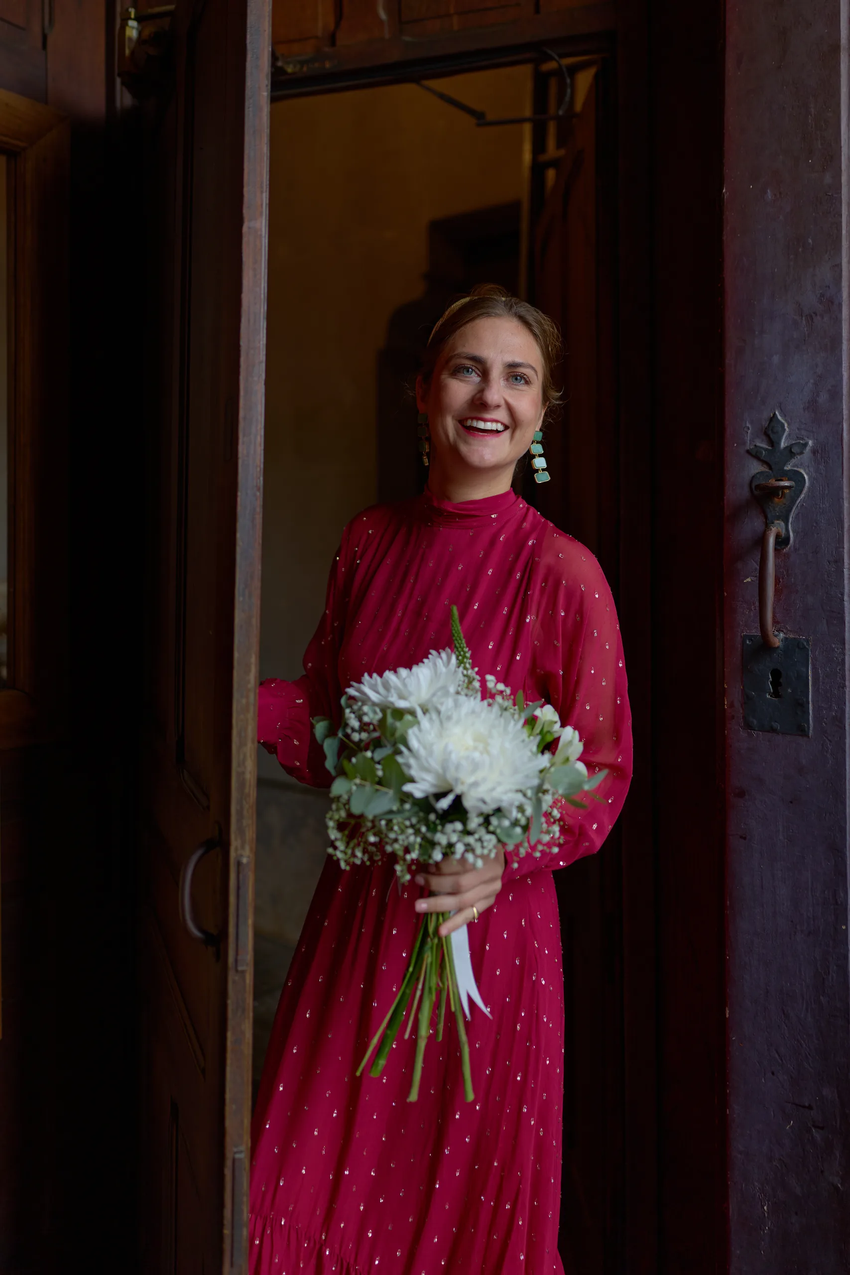 Jade and Luc’s ceremony at Saint-Georges church in Mussidan