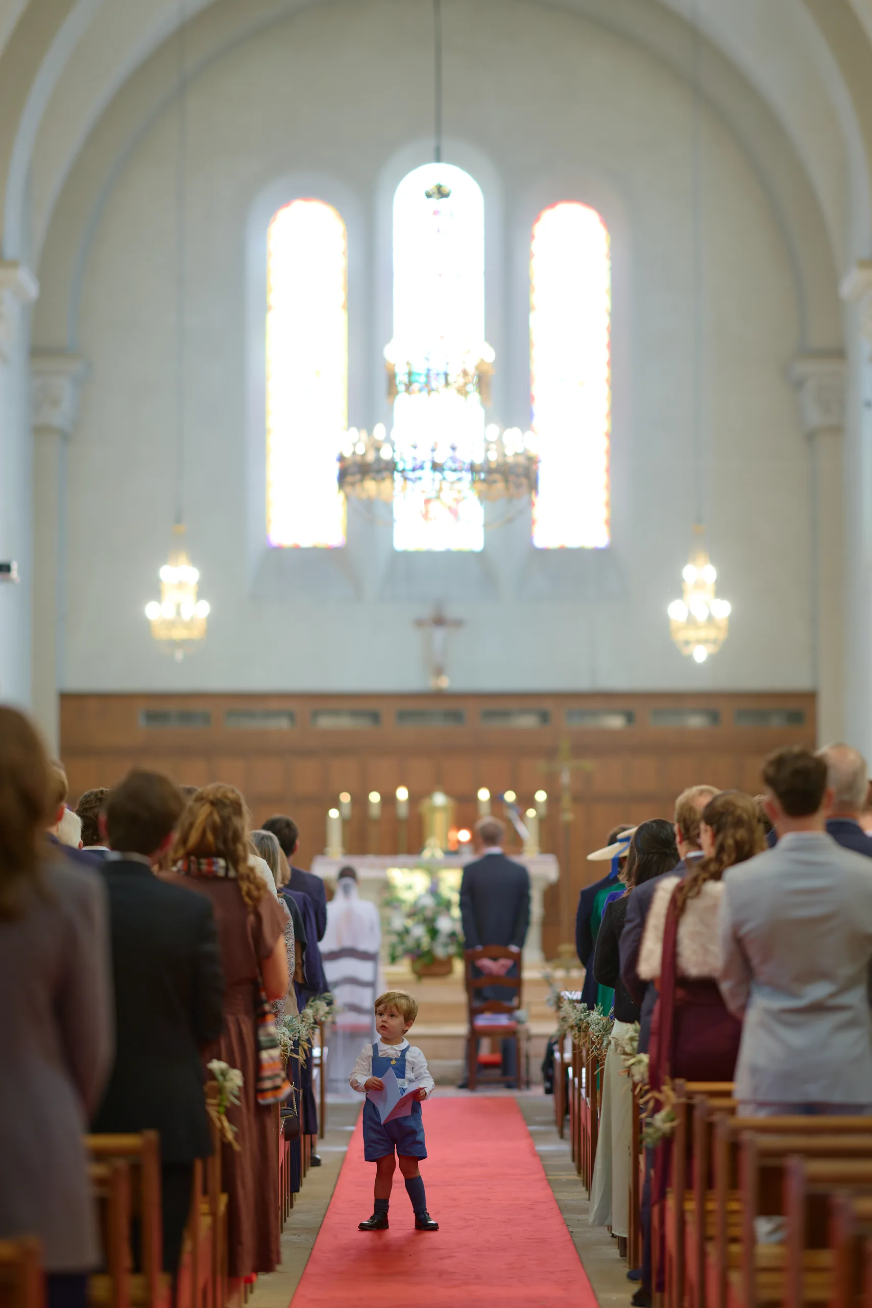 Jade and Luc’s ceremony at Saint-Georges church in Mussidan