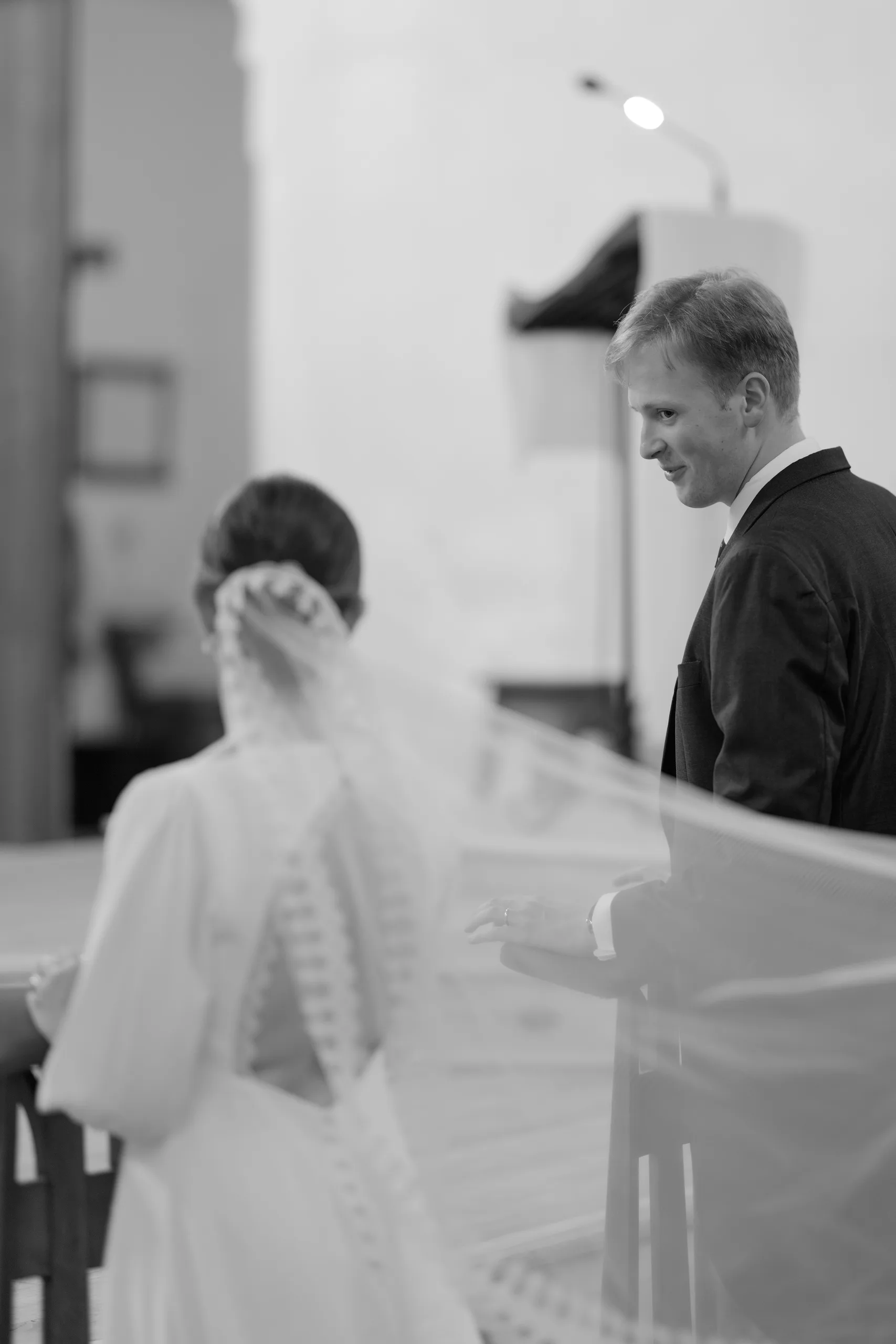 Jade and Luc’s ceremony at Saint-Georges church in Mussidan