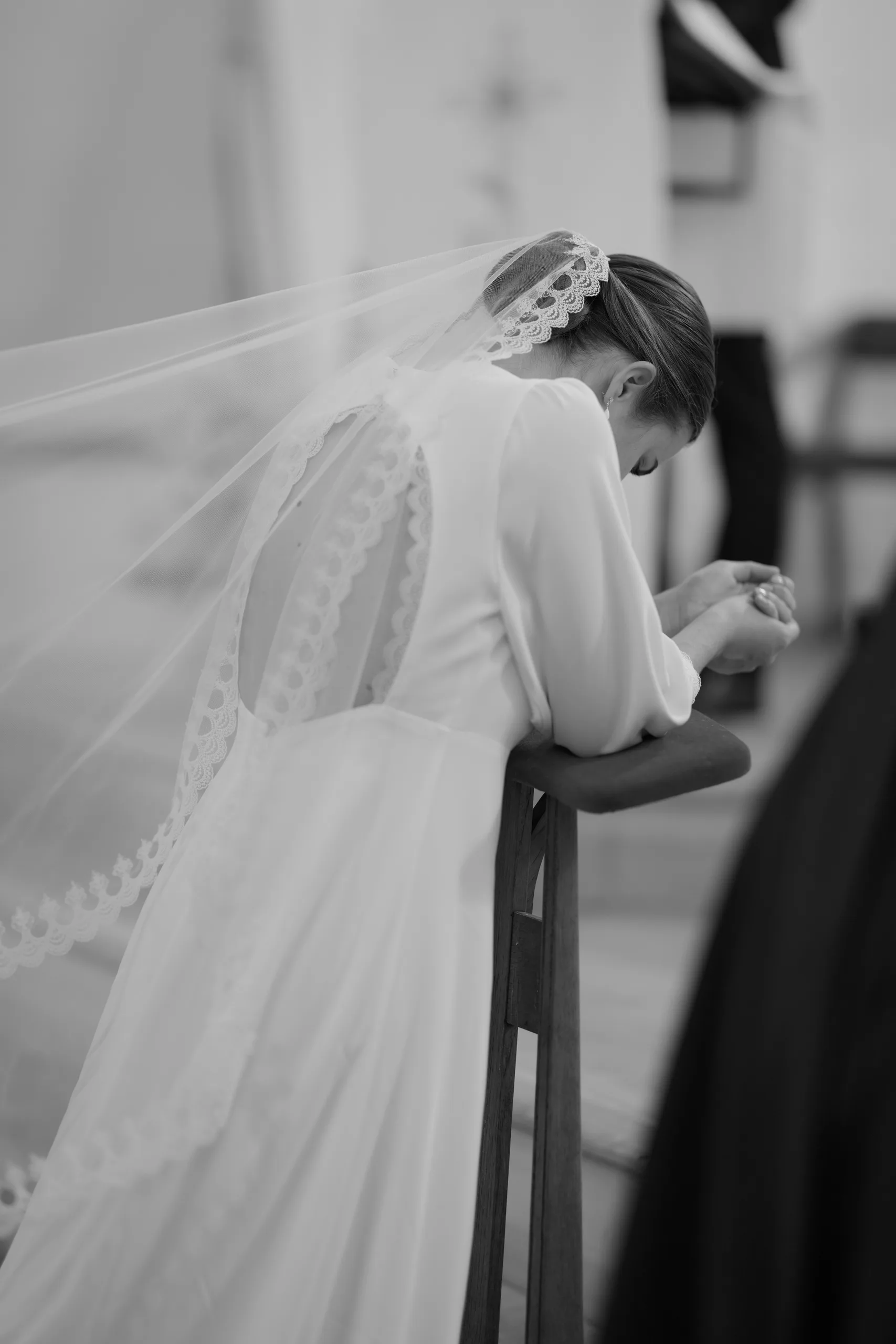 Jade and Luc’s ceremony at Saint-Georges church in Mussidan