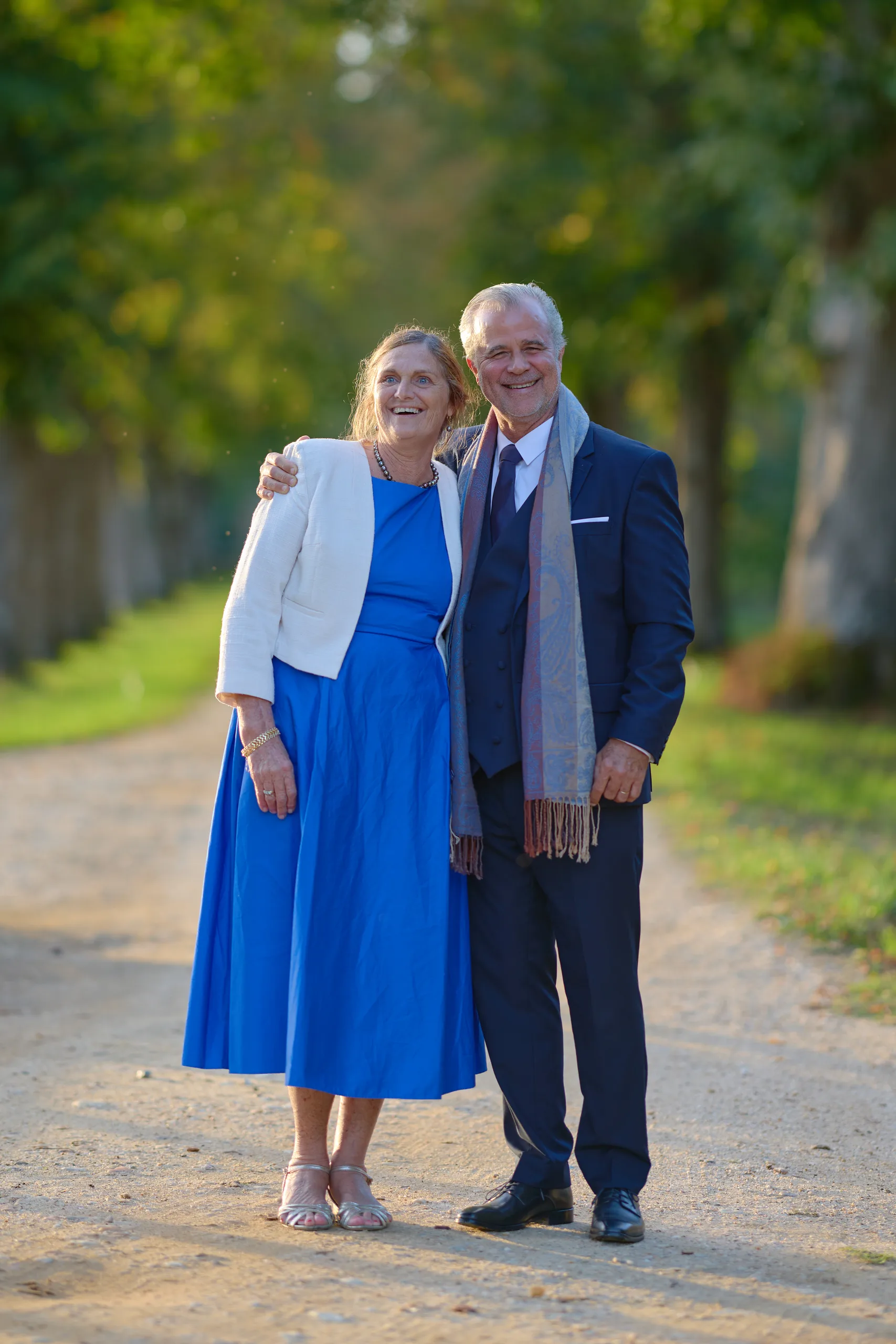 Family and friends at Château de la Blérétie