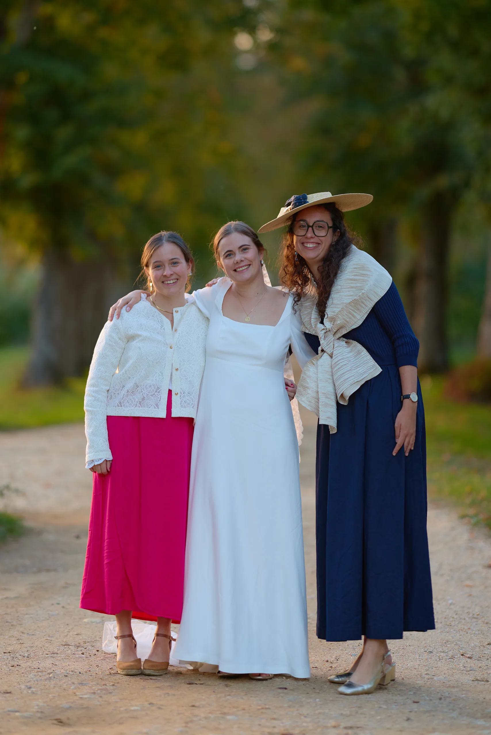 Family and friends at Château de la Blérétie