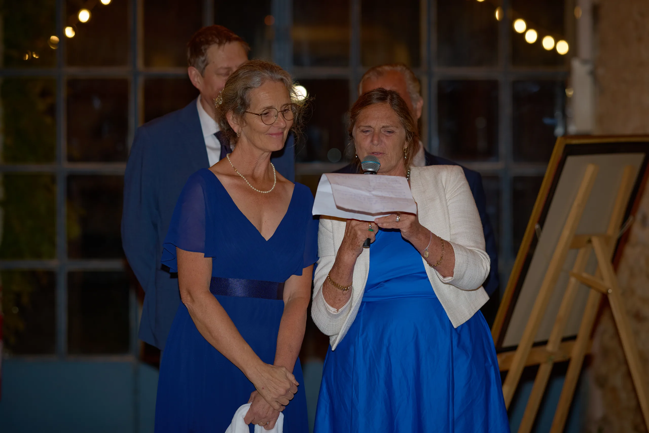 Dinner and speeches at Jade and Luc’s wedding