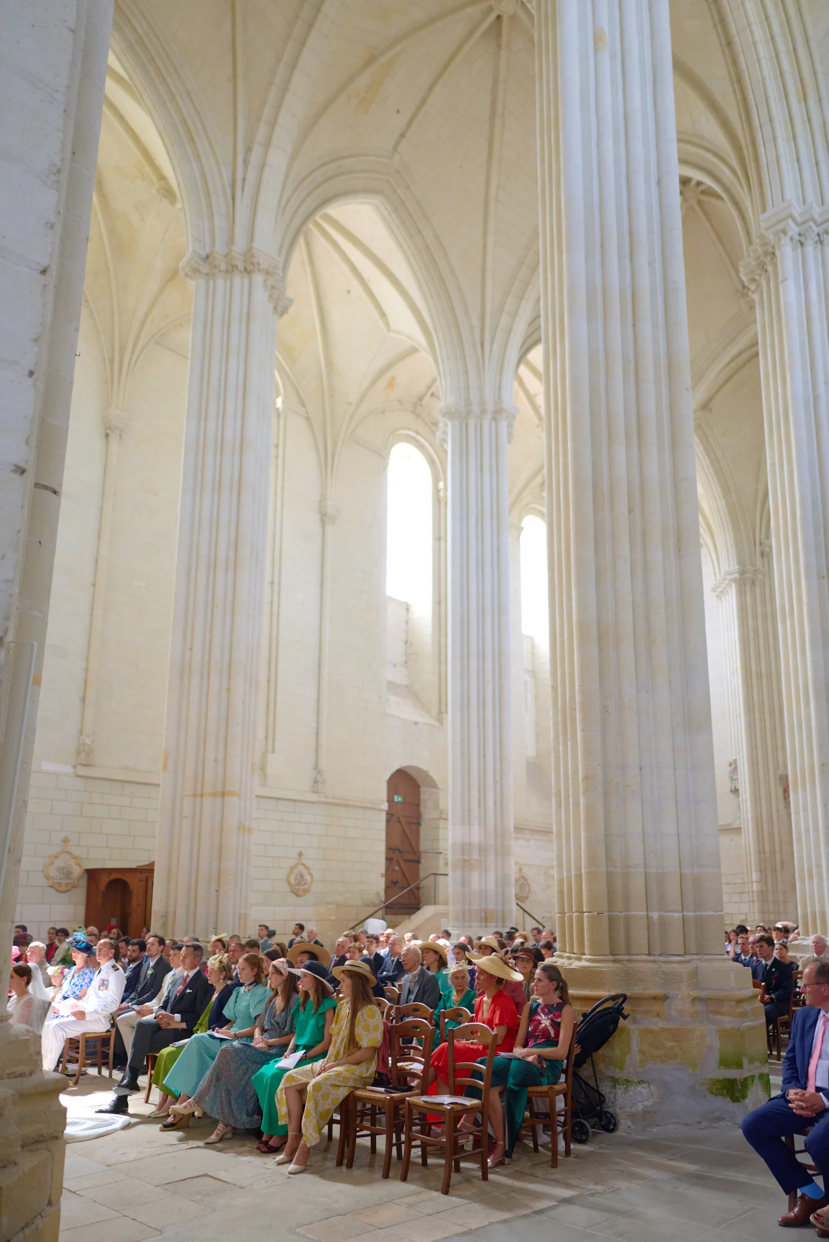 Vue de l’église pendant la cérémonie