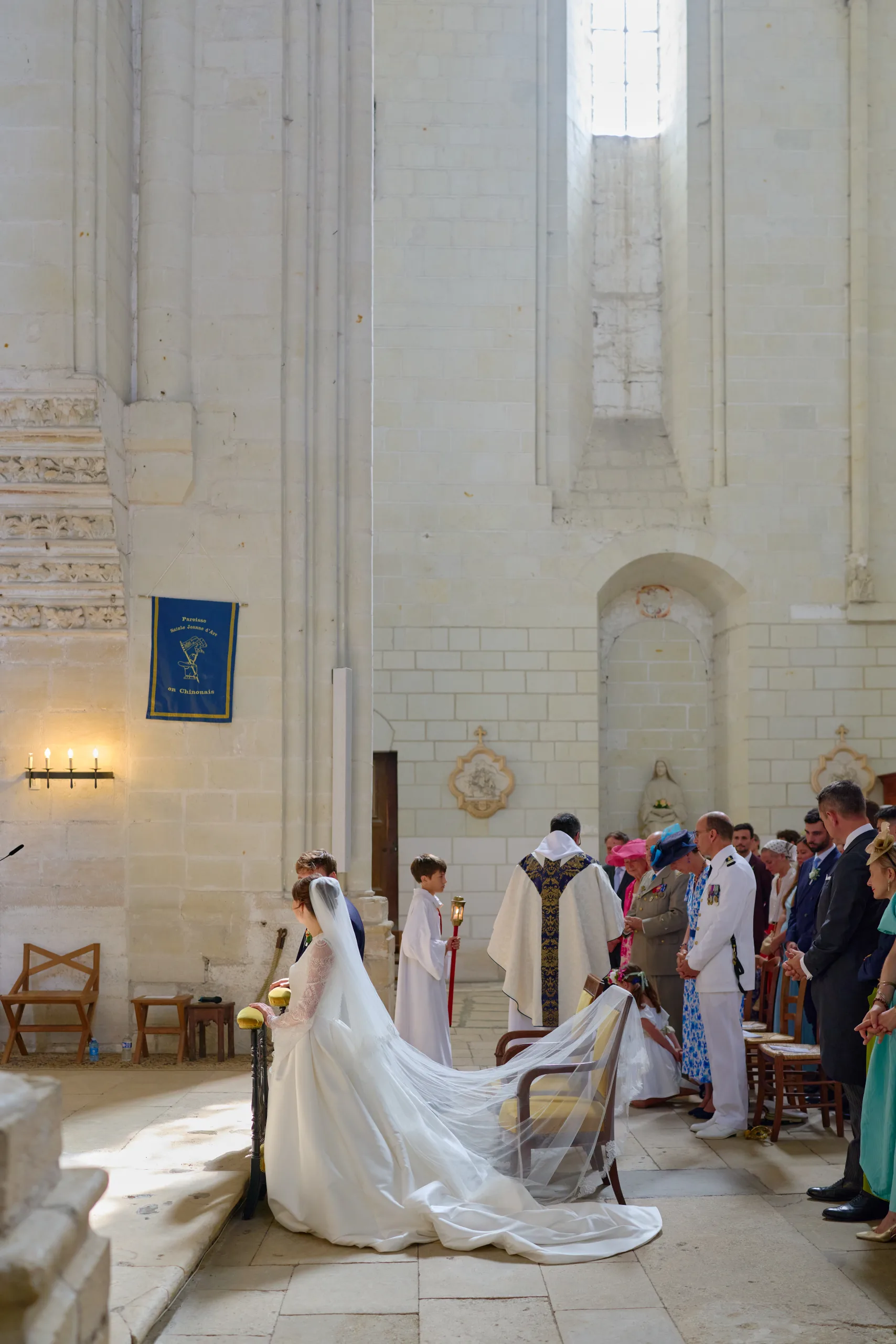 Vue d’ensemble de la cérémonie dans l’église
